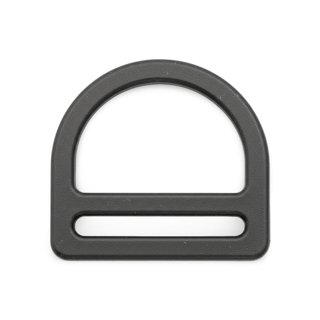 1" Black Acetal Loop D-Ring Image 1