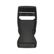 1" Black High-Profile Single Adjustable Side Release Webbing Buckle Image 1