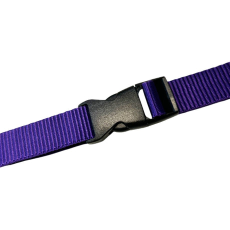 1" Black High-Profile Single Adjustable Side Release Webbing Buckle Image 2