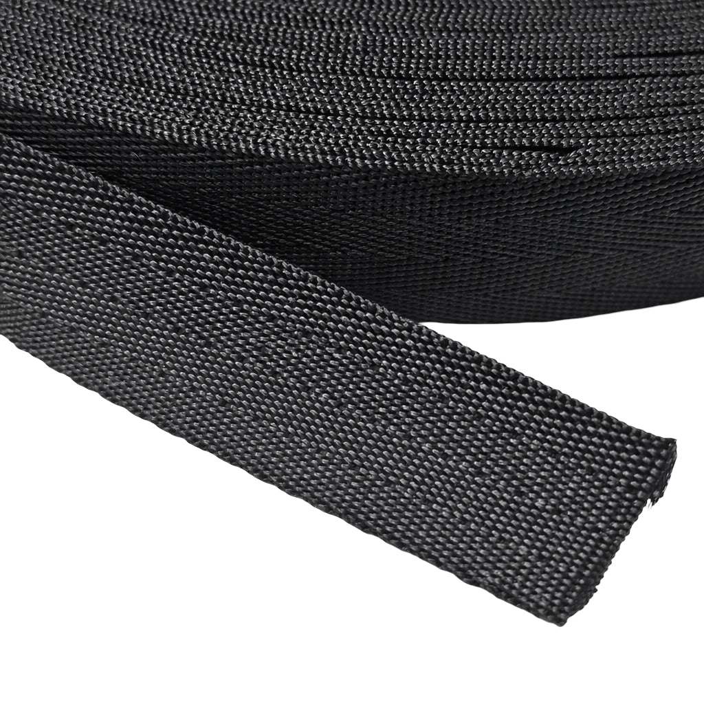 1" Black Polypropylene 4-Bar Panel Webbing (1.4 mm) Image 2