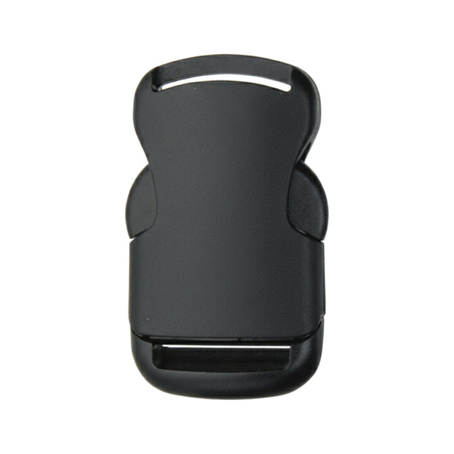 1" Black Slimline Single Adjustable Side Release Webbing Buckle Image 1