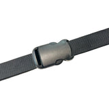 1" Black Slimline Single Adjustable Side Release Webbing Buckle Image 2