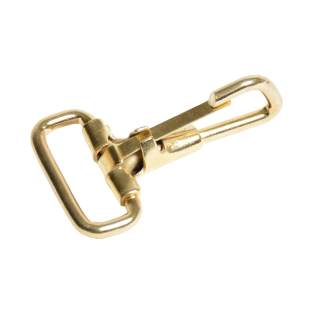 1" Brass-Plated Steel Snap Hook Image 1