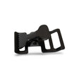 1" Powder-Coated Black Steel Spring Webbing Buckle Image 1