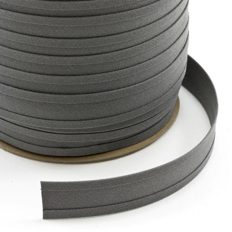 1" Sunbrella® Charcoal Gray Bias Binding Tape Image 1