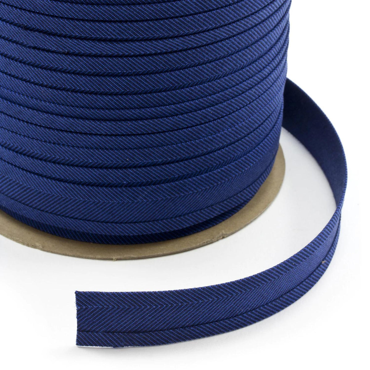 1" Sunbrella® Mediterranean Blue Tweed Bias Binding Tape Image 1