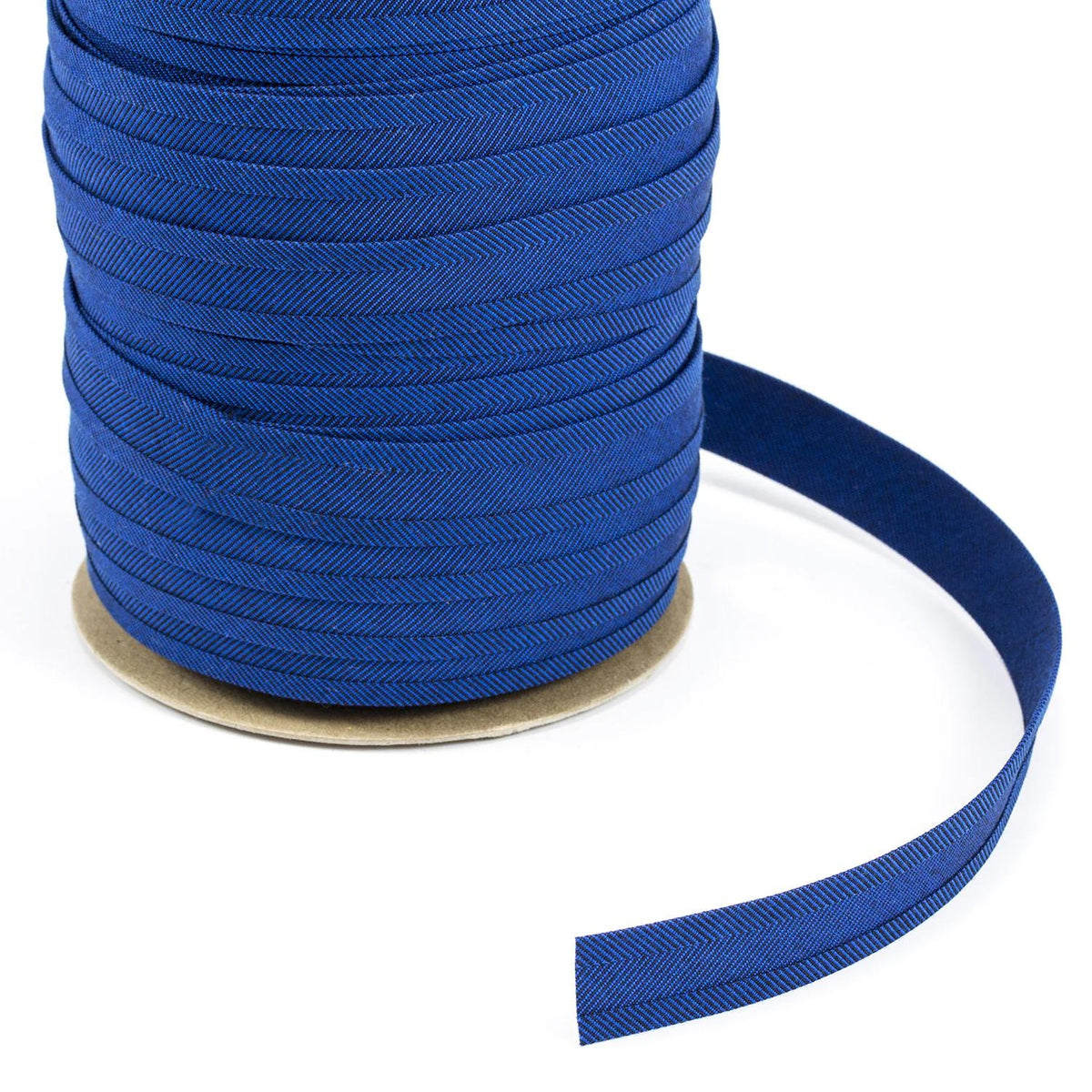 1" Sunbrella® Royal Blue Tweed Bias Binding Tape Image 1
