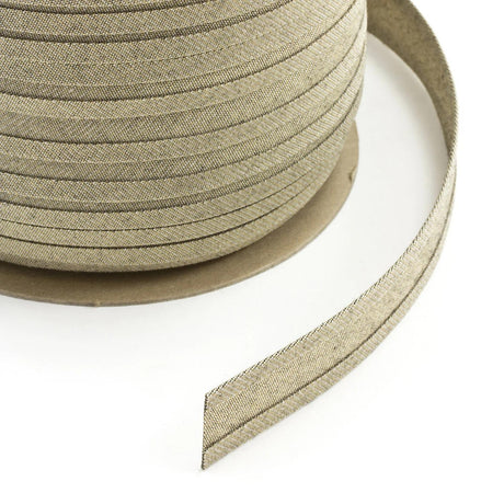1" Sunbrella® Toast Tweed Bias Binding Tape Image 1