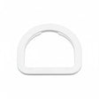 1" White Acetal D-Ring Image 1