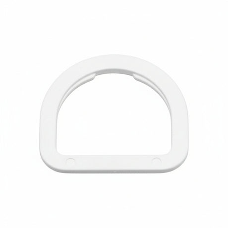 1" White Acetal D-Ring Image 1