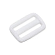 1" White Nylon 3-Bar Webbing Slide Image 1