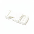 1" White Single Adjustable Side Release Webbing Buckle Image 1