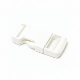 1" White Single Adjustable Side Release Webbing Buckle Image 1