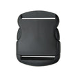 2" Black Rounded Single Adjustable Side Release Webbing Buckle Image 1