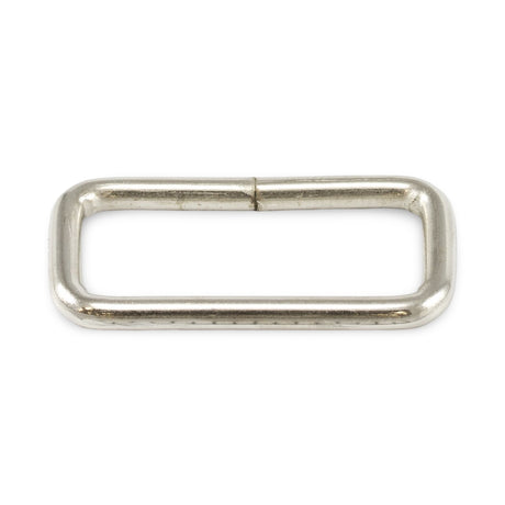 2" x 7/16" Nickel-Plated Steel Webbing Loop Image 1