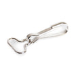 3/4" Nickel-Plated Steel Spring Hook with Strap Eye Image 1