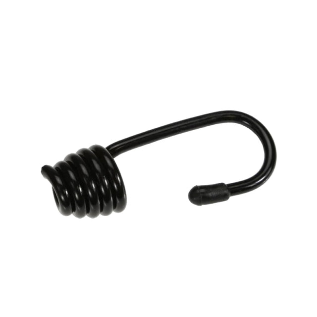 3/8" (#12) Black PVC-Coated Steel Shock Cord Cone Hook Image 1