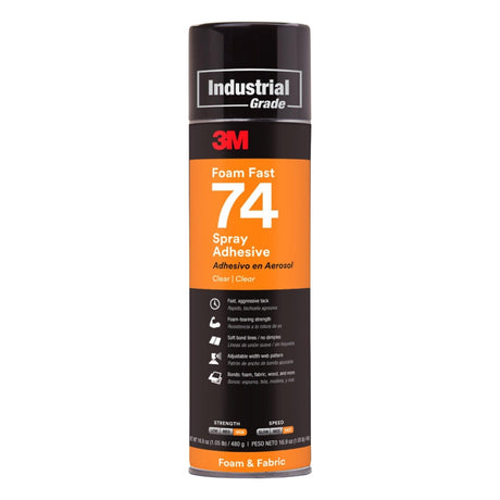 3M™ 74 Foam Fast Spray Adhesive (16.9 oz) Image 1