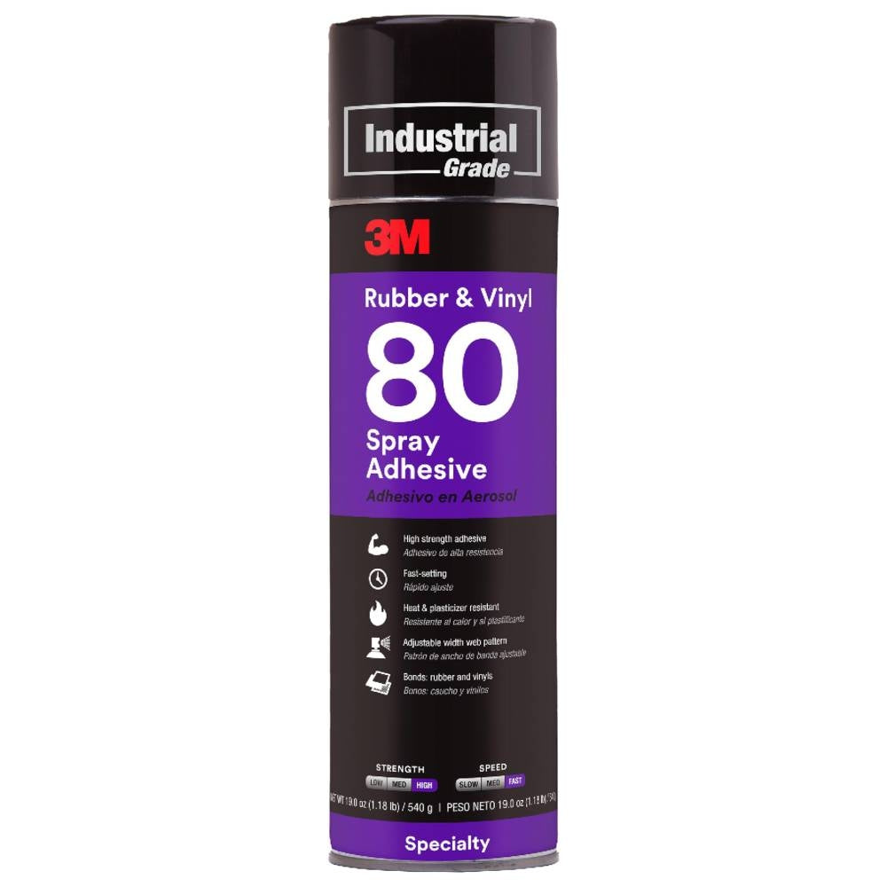 3M™ 80 Rubber & Vinyl Spray Adhesive (19 oz) Image 1