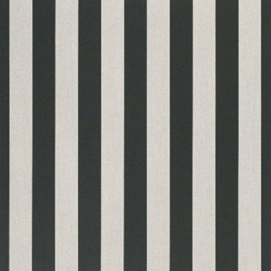 46" Sunbrella® Beaufort Black/White 6 Bar (5704-0000) Awning/Marine Fabric Image 1