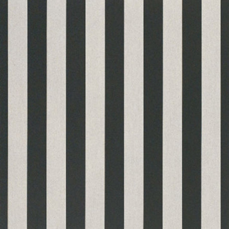 46" Sunbrella® Beaufort Black/White 6 Bar (5704-0000) Awning/Marine Fabric Image 1