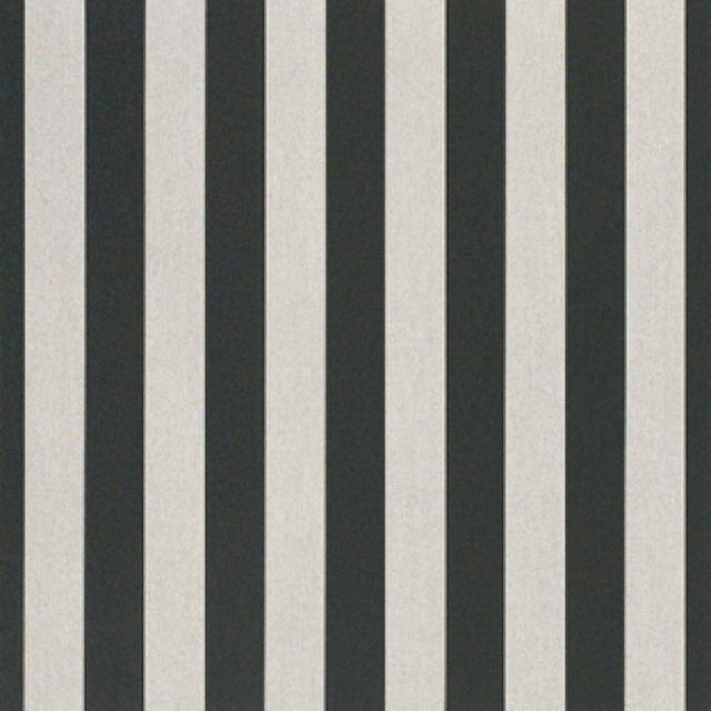 46" Sunbrella® Beaufort Black/White 6 Bar (5704-0000) Awning/Marine Fabric Image 1