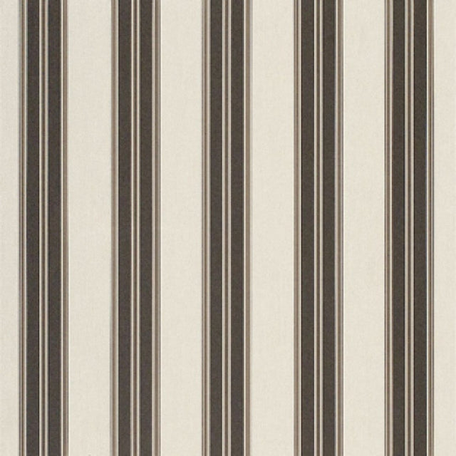 46" Sunbrella® Black/Taupe Fancy (4946-0000) Awning/Marine Fabric Image 1