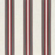 46" Sunbrella® Burgundy/Black/White (4798-0000) Awning/Marine Fabric Image 1