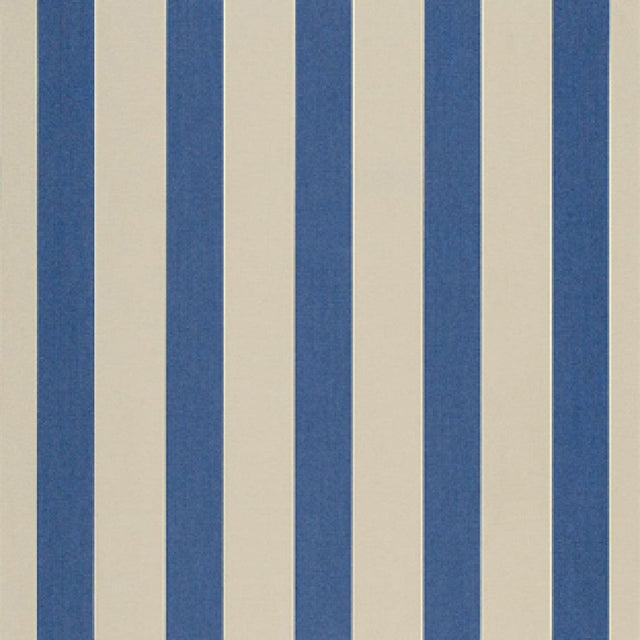 46" Sunbrella® Mediterranean/Canvas Block Stripe (4921-0000) Awning/Marine Fabric Image 1