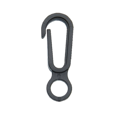 5/16" Black Polyacetal Small Round Snap Hook Image 1