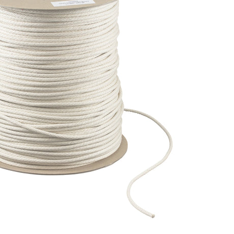 5/32" (#5) Natural Cotton Diamond Braid Cord Image 1