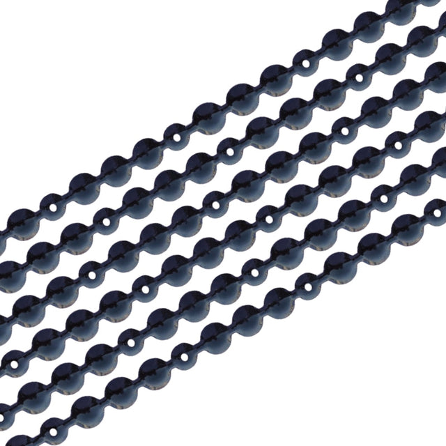 5/8" Glossy Black Decorative Nail Strip (1 Metre) Image 1