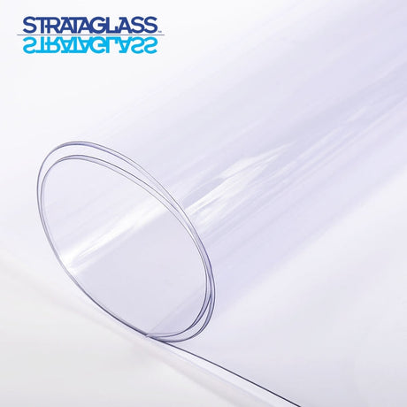 53" x 110" STRATAGLASS® 30 Gauge Clear Window Vinyl Sheet Image 1