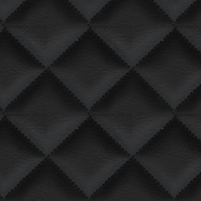 54" Arctic -40 Black (9009) Double-Quilted Vinyl Fabric Image 1