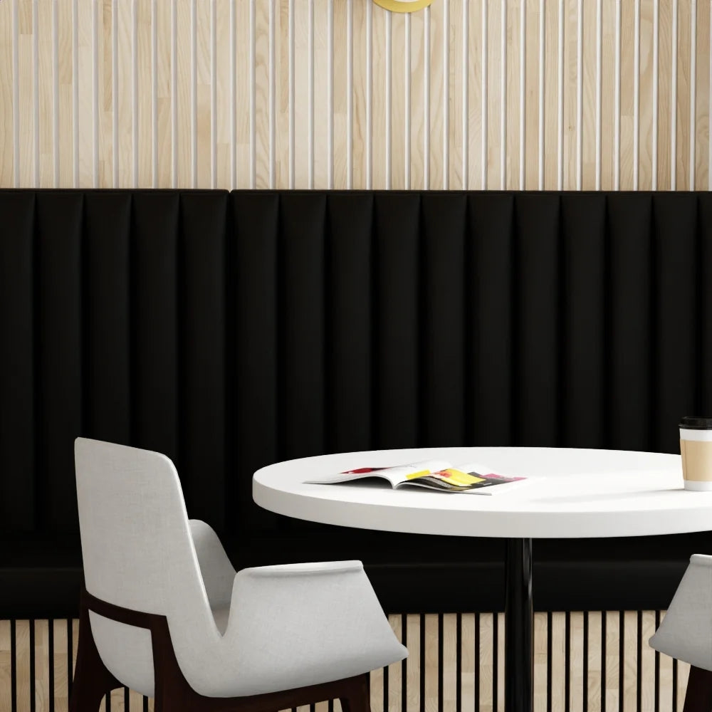 54" Autobahn Black (077) Vinyl Fabric Image 2