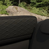 54" Mayfair Black (007) Quilted Vinyl Fabric Image 2
