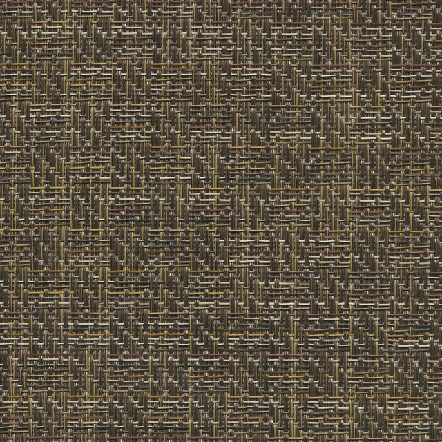 54" Phifertex® Jacquard Grasscloth Bronze Vinyl Mesh Fabric swatch