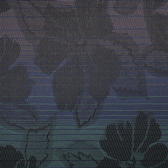54" Phifertex® Jacquard Wild Orchid Black Vinyl Mesh Fabric swatch