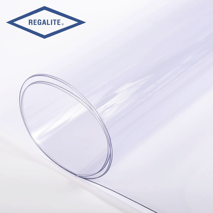 54" x 110" REGALITE® 40 Gauge Clear Window Vinyl Sheet Image 1