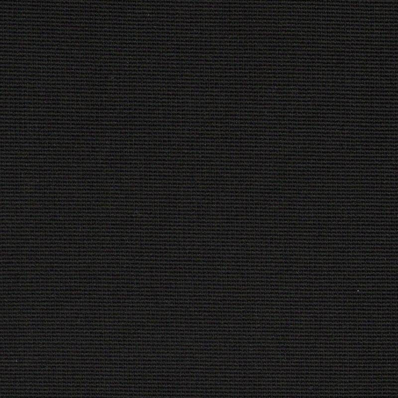 59" Black Ribbed Spandex Fabric Image 1