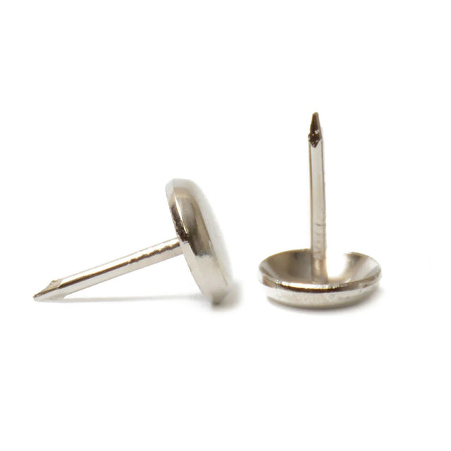 7/16" Low Dome Nickel-Plated Upholstery Nail Image 1