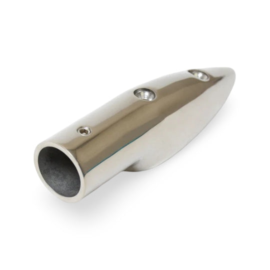 7/8" Stainless Steel 5.5° Grab Rail End Image 1