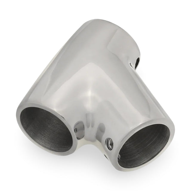7/8" Stainless Steel 60° T Fitting Image 1