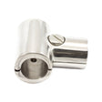 7/8" Stainless Steel 90° Hinged T Fitting Image 1