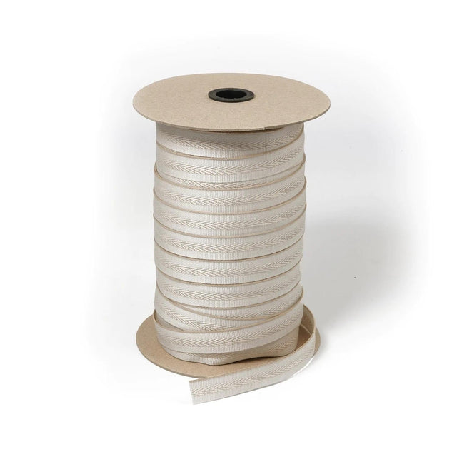 7/8" Sunbrella® Oyster Centerfold Binding Tape Image 1