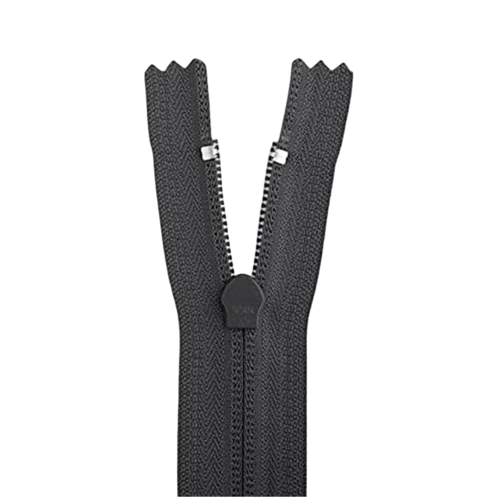 7" Plastic #5 Closed-End Locking Zipper Image 2