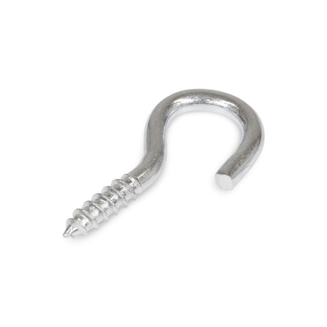#8 x 13/16" Zinc-Plated Steel Screw with Open Eye End Image 1