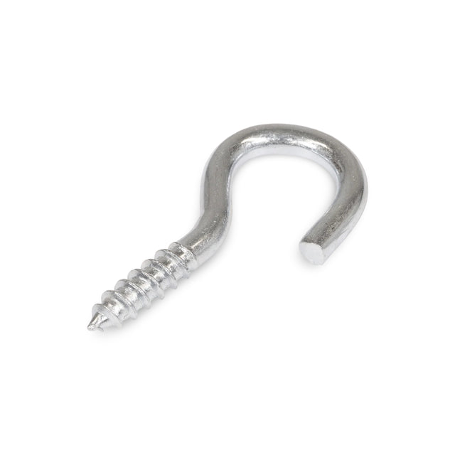#8 x 13/16" Zinc-Plated Steel Screw with Open Eye End Image 1