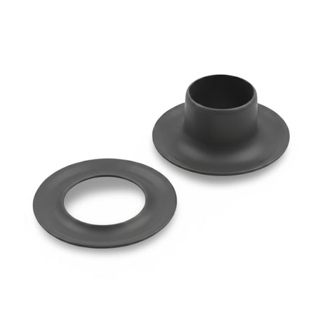 B1-3 7/16" (#3) Black Brass Plain Rim (Sheet) Grommet Image 1