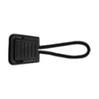 Black ABS Flat-End Zipper Pull Image 1